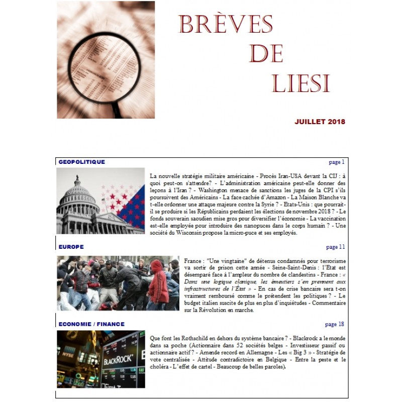 BREVES DE LIESI - JUILLET 2018