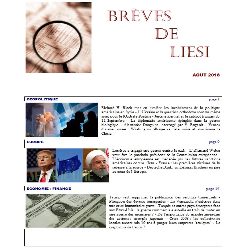 BREVES DE LIESI - AOUT 2018
