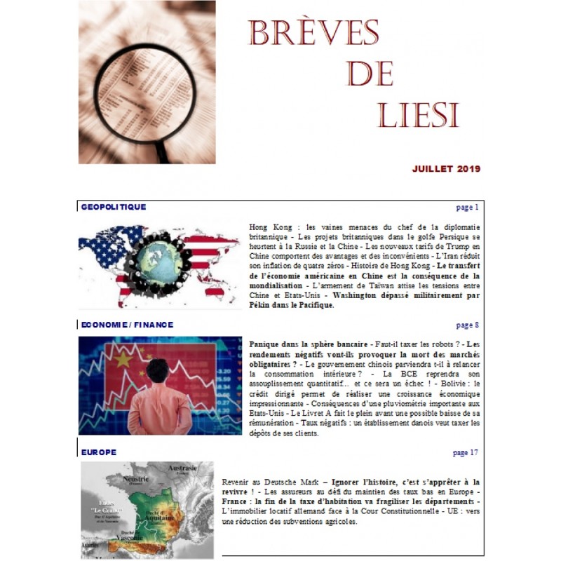 BREVES DE LIESI - JUILLET 2019