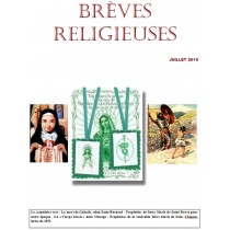 BREVES RELIGIEUSES - JUILLET 2019