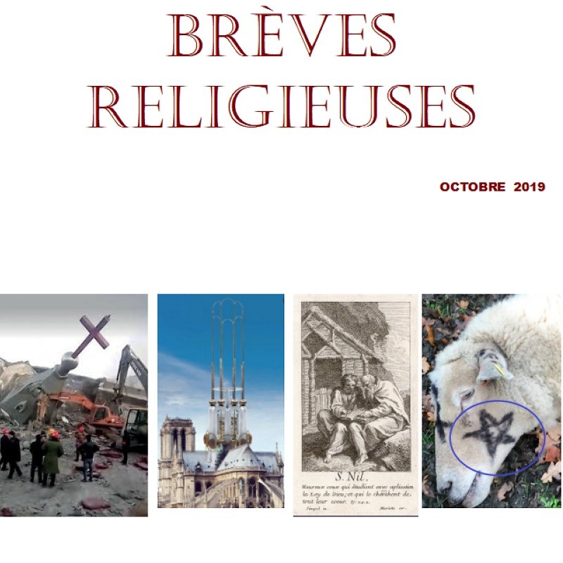 BREVES RELIGIEUSES - OCTOBRE 2019