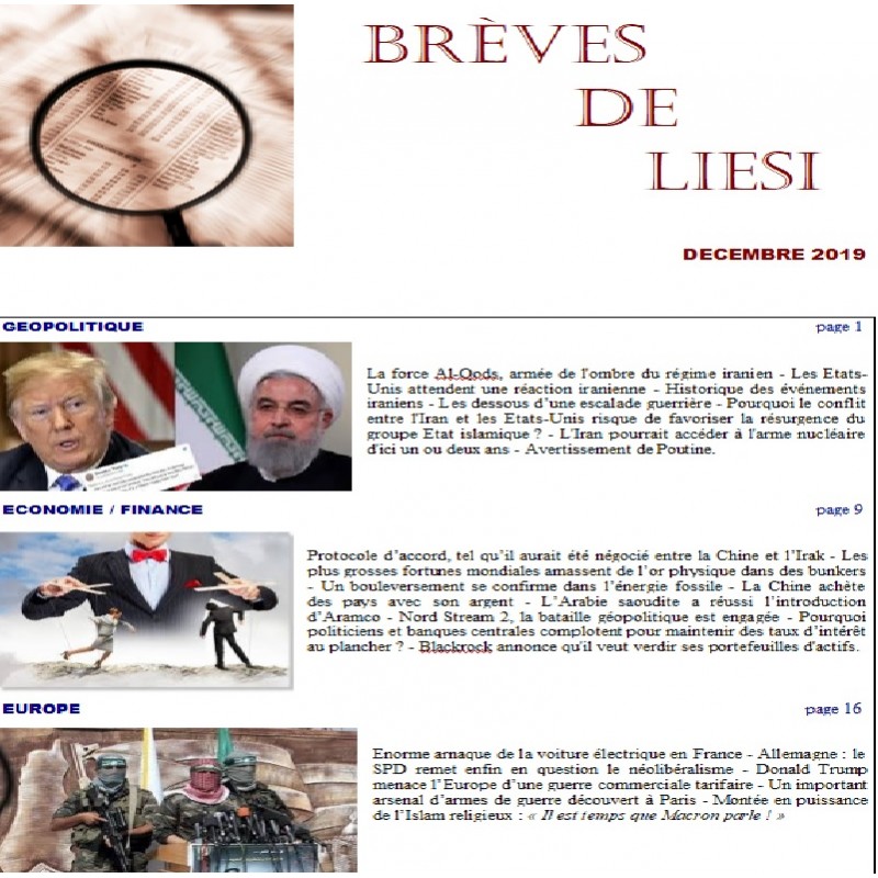 BREVES DE LIESI - DECEMBRE 2019