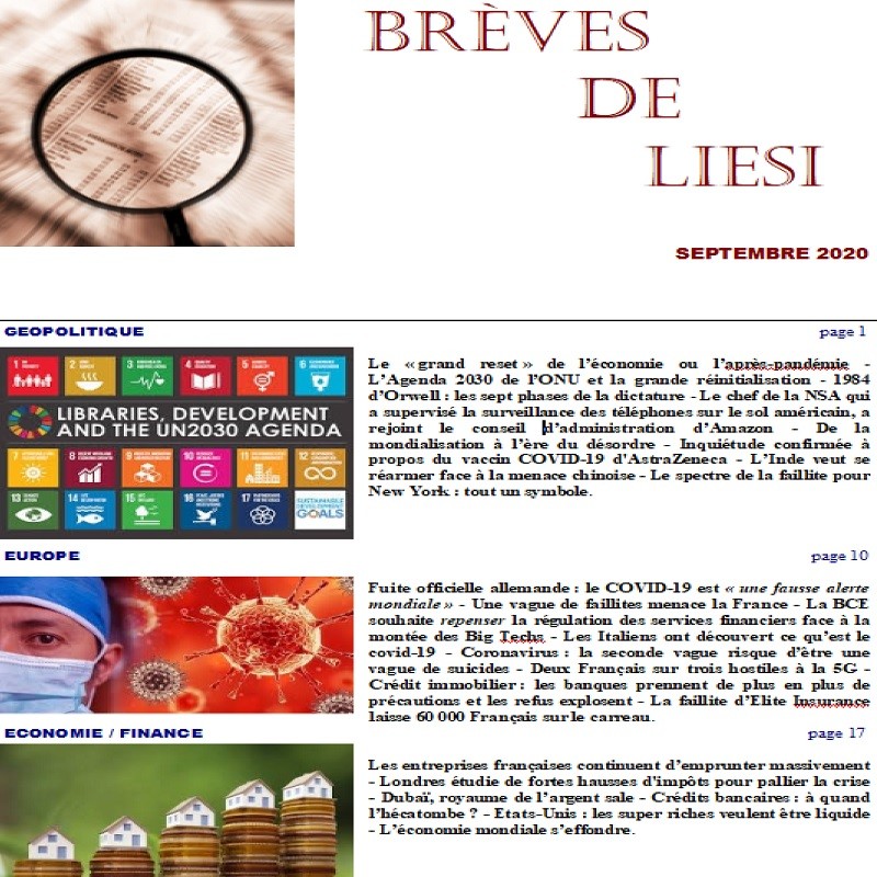 BREVES DE LIESI - SEPTEMBRE 2020