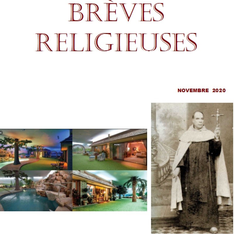 BREVES RELIGIEUSES - NOVEMBRE 2020