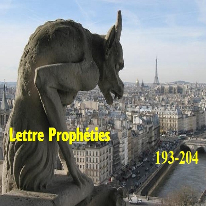 SERIE LETTRE DES PROPHETIES - NUMEROS 193 - 204