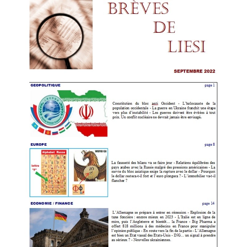 BREVES DE LIESI - SEPTEMBRE 2022