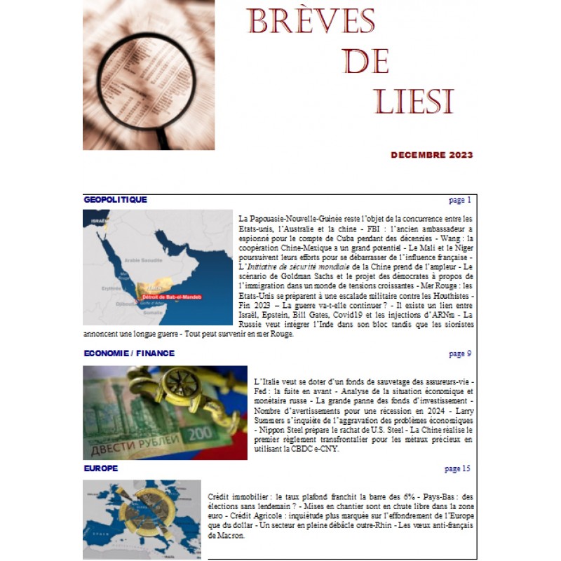 BREVES DE LIESI - DECEMBRE 2023