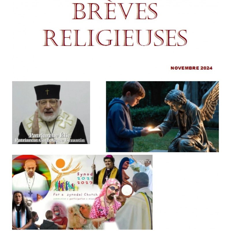 BREVES RELIGIEUSES - NOVEMBRE 2024